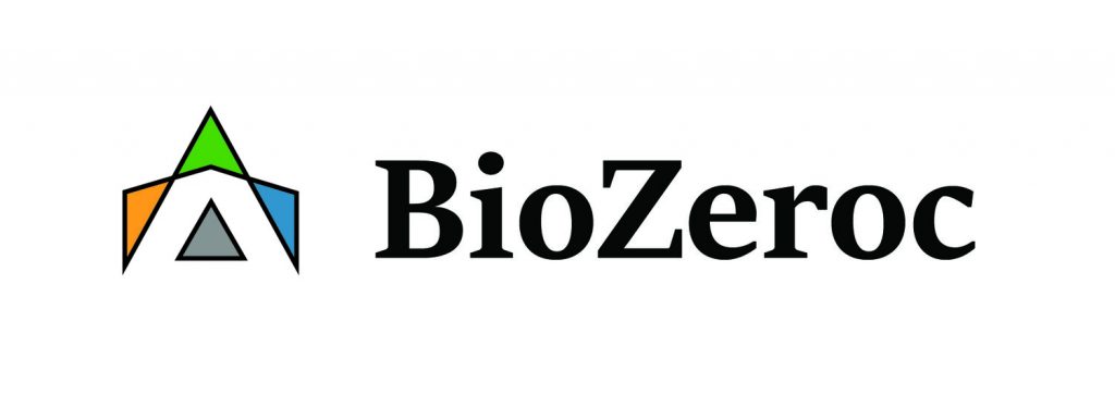 Logo of BioZeroc who use bacteria to absorb carbon dioxide while replacing cement in concrete with biotechnology